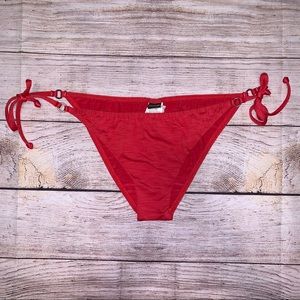 Hurley String Bikini Bottom, Red, Size M